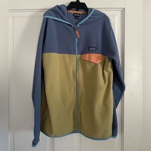 Patagonia boy fleece zip hoodie size L